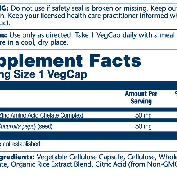 Solaray - Wholesale Oral Supplement/Vitamin - Zinc 50mg1
