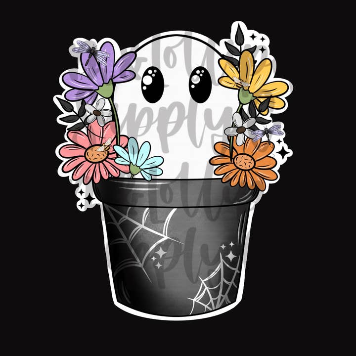 Autocollant Collage Fantôme Doodle (Copie) pour la vente par Lem&Lollipops Supply Co. LLC