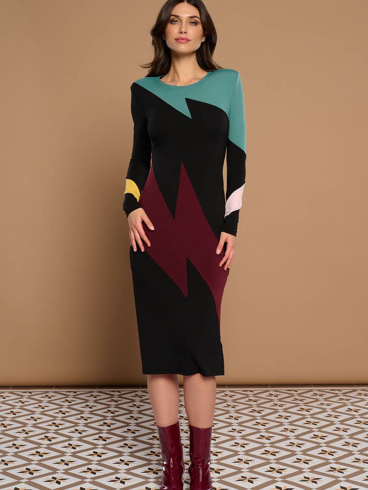 Black GIORDANA DRESS for wholesale on Faire