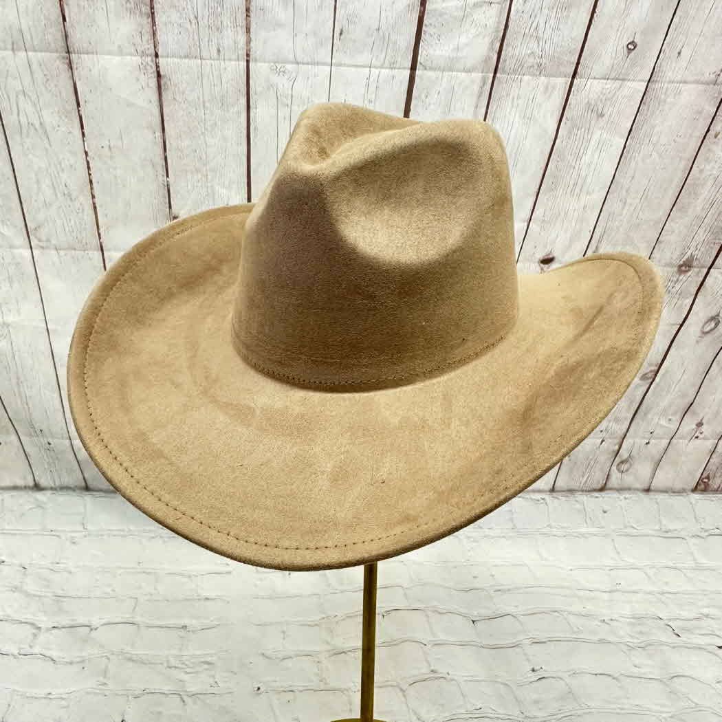 One and Only Accessories – wholesale Cowboy Hat – Women’s – Vegan suede cattleman cowboy hat stiff flat brim Stylish hat2