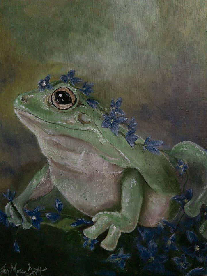 A Tangle of Violets Art Print for wholesale by The Ash House Soap Studio