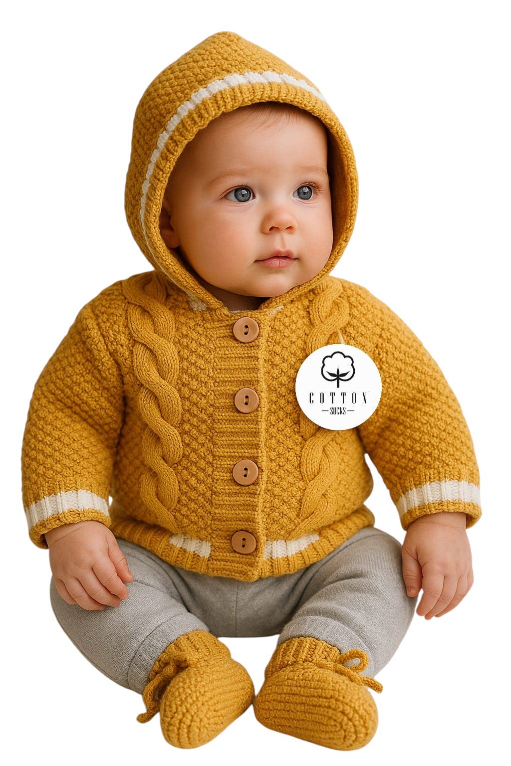 Cotton Socks - Wholesale Hoodie – Baby - 318 DOUBLE COAT ONE SIZE (AUTUMN/WINTER)