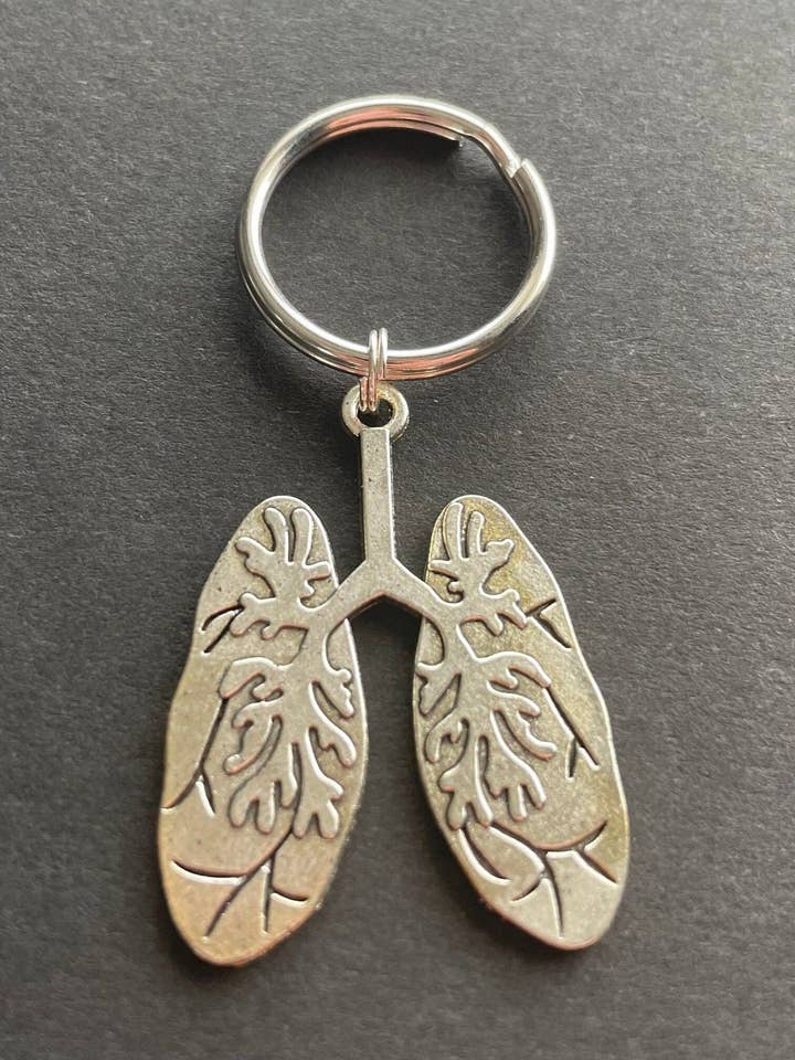 Sleutelhanger voor longen, medisch, cadeau, anatomie, thorax, pulmonaal voor wholesale door Alisha Goes Crafty