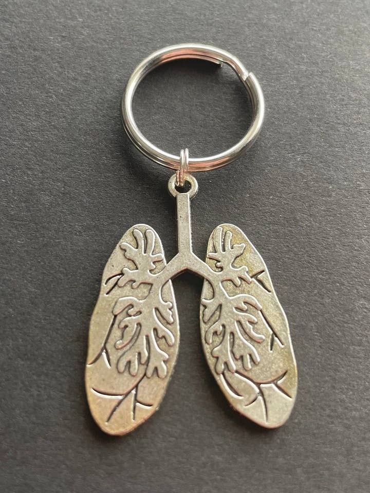 Lungs Keychain, Medical, Gift, Anatomy, Thorax, Pulmonary for wholesale by Alisha Goes Crafty
