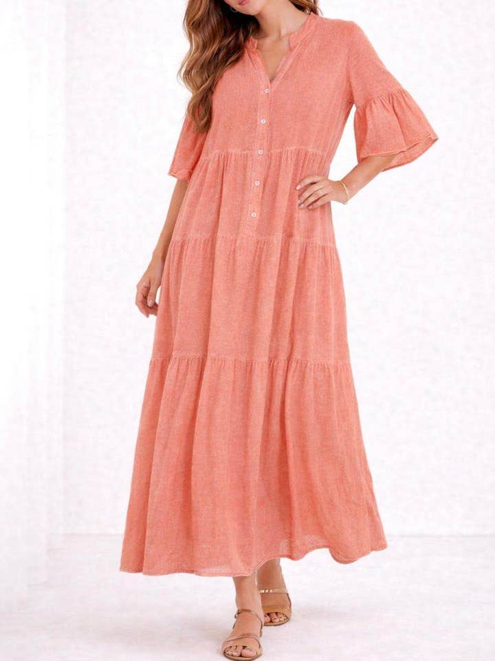 Lång klänning - Lös passform 3005A för wholesale av L.STEVEN