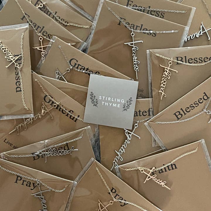 Stirling Thyme - Wholesale Pendant/Charm Necklace - Faith Based Necklaces