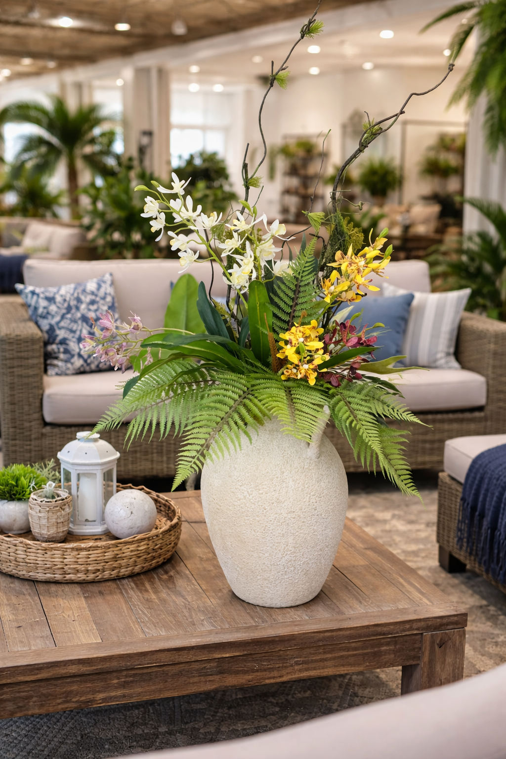 Angel Isabella - Vente Fleurs artificielles - Orchidée artificielle Arachnis de 43 cm avec feuilles réalistes tactiles5