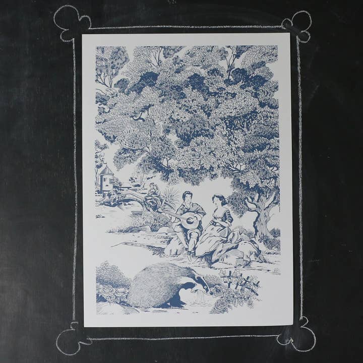 30x40 Poster Badgers zijn niet romantisch voor wholesale door Editions MaT