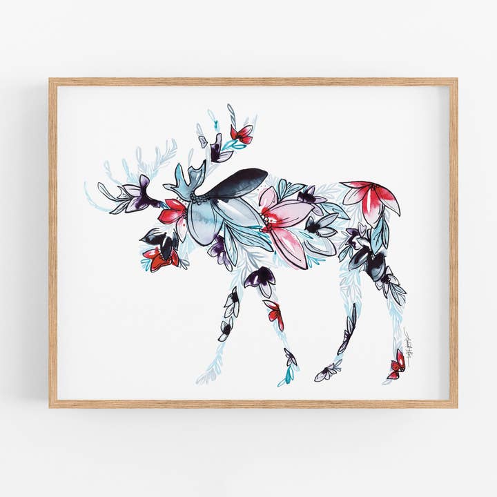 Impressão Fine Art Moose por atacado de Amanda Klein Co.