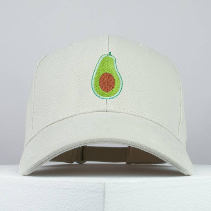 Avocado Baseball Cap for wholesale by Hatty Hats Embroidery