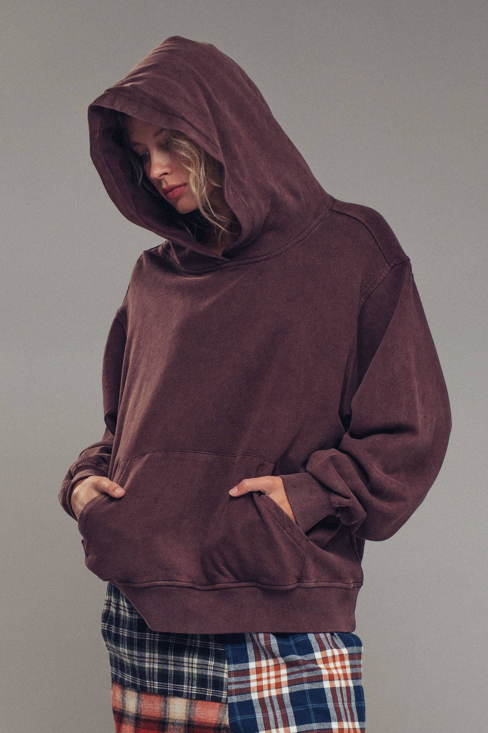 Urban Daizy - Wholesale Hoodie - Women's - Vintage Wash Oversized Brushed Hoodie33