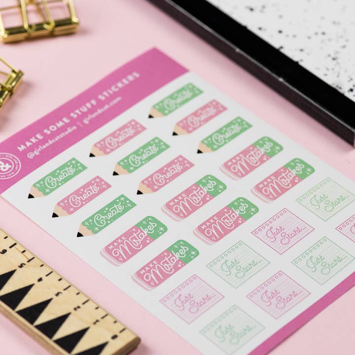 Gör några grejer planerarklistermärken för wholesale av Girl and Cat Studio