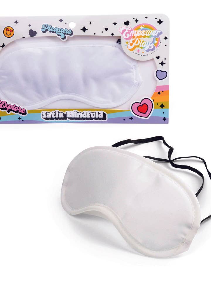 Empower Play™ Satin Blindfold — Soft Sensory Play (Lily White) for wholesale by Intimita Novelties
