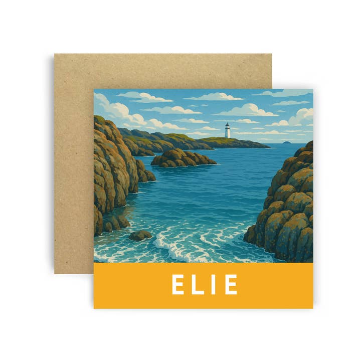 Huxters - Wholesale Everyday Greeting Card - Elie Beach Ellie – Whimsical Card Scene