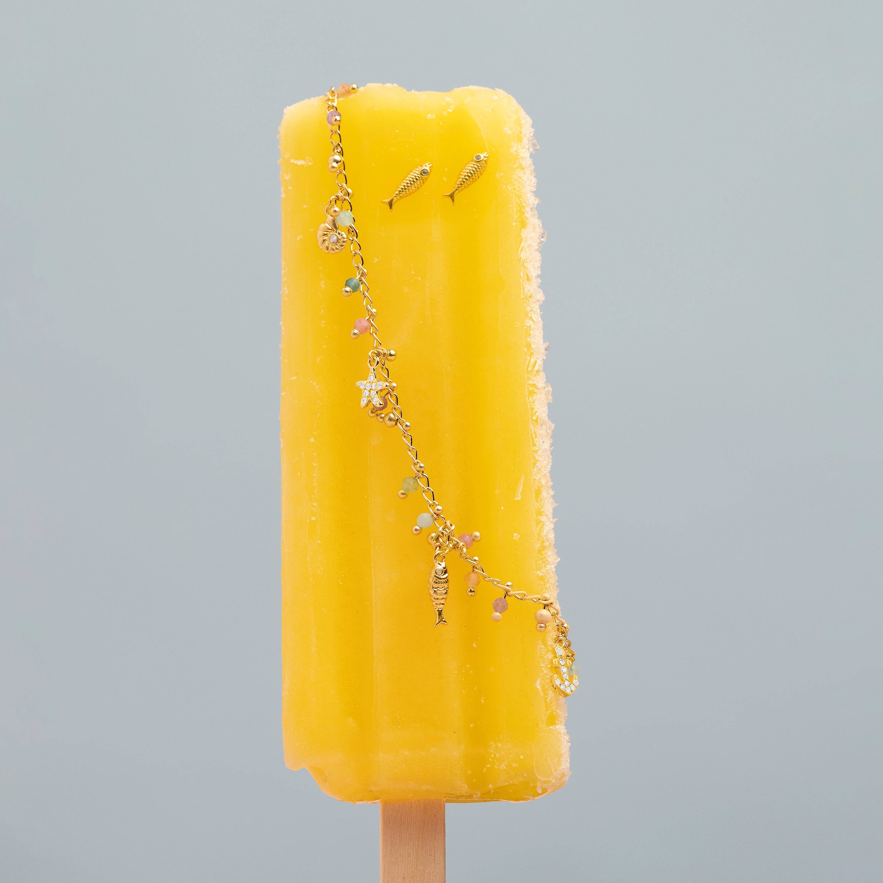 Luxenter - Vente Bracelets à breloques/pendentifs - Bracelet en argent sterling 925 et cristal multicolore fini en or jaune 18k - Kaiquia4