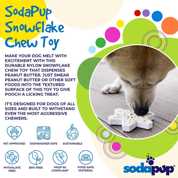 SodaPup Dog Toys - Wholesale Pet Chew Toy - Dog - Snowflake Ultra Durable Christmas Nylon Dog Chew Toy1
