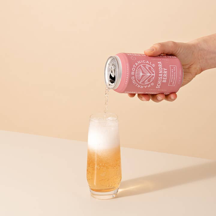 Rishi Sparkling Botanicals - Wholesale Non-Alcoholic Aperitif/Mocktail - Schisandra Berry Sparkling Botanicals by Rishi Tea