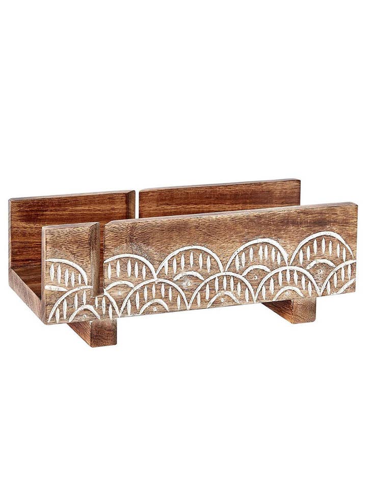 Manami Bread Slicer - Handcrafted Mango Wood, Fair Trade for wholesale by Matr Boomie Fair Trade