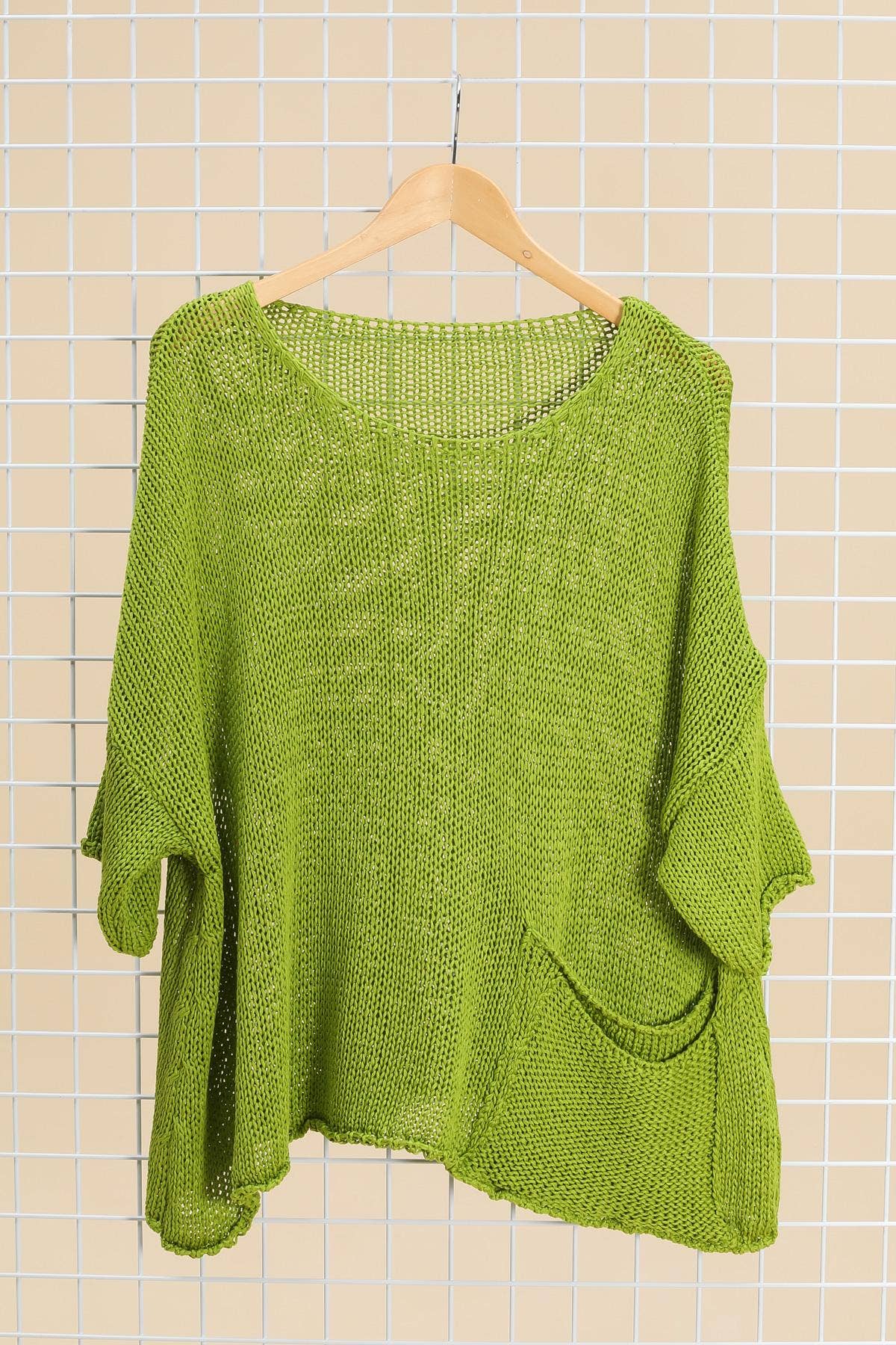 la maison des fibres naturelles - Wholesale Pullover-trui - Dames - Oversized katoenen trui met zakken 1520 100% katoen6