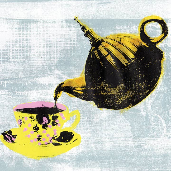 Stampa serigrafica originale di St Paul's per la vendita all'ingrosso da parte di Katie Edwards Illustration