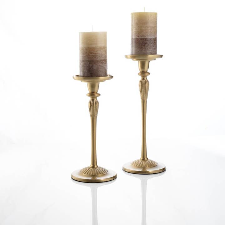 CLINQ - Wholesale Candle holder - Brass Candlestick 9''1