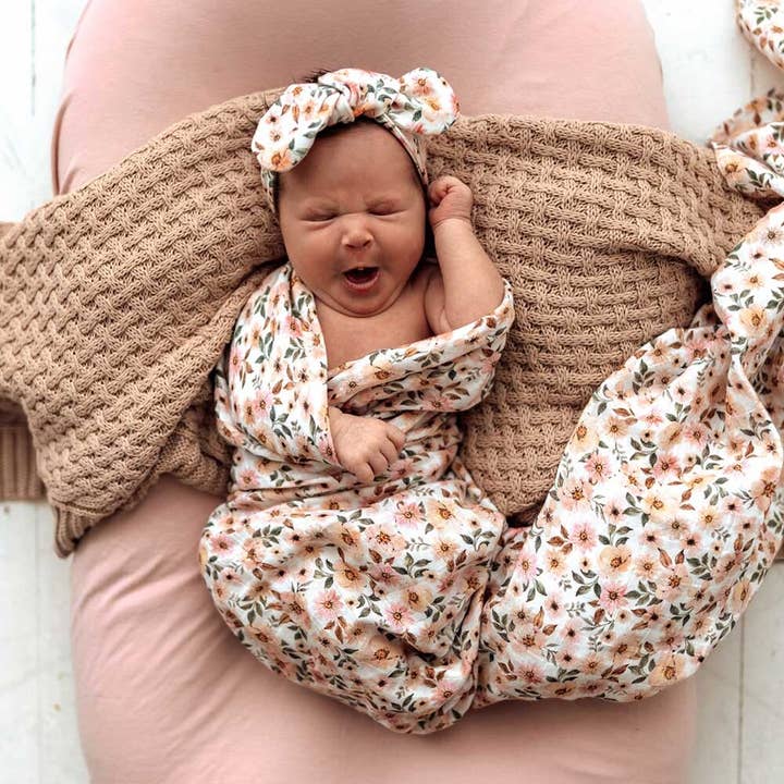 Snuggle Hunny - Wholesale Swaddle - Baby - Spring Floral Organic Muslin Wrap