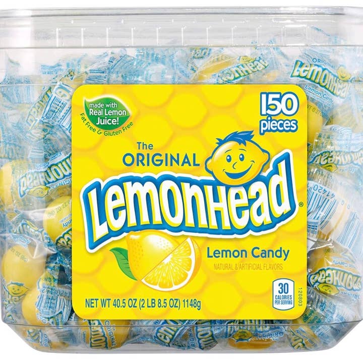 O'Shea's Candies Sweet Shop - Wholesale Hard Candy - Nostalgic 1962 Original Lemonheads 🍋 150CT Display Box