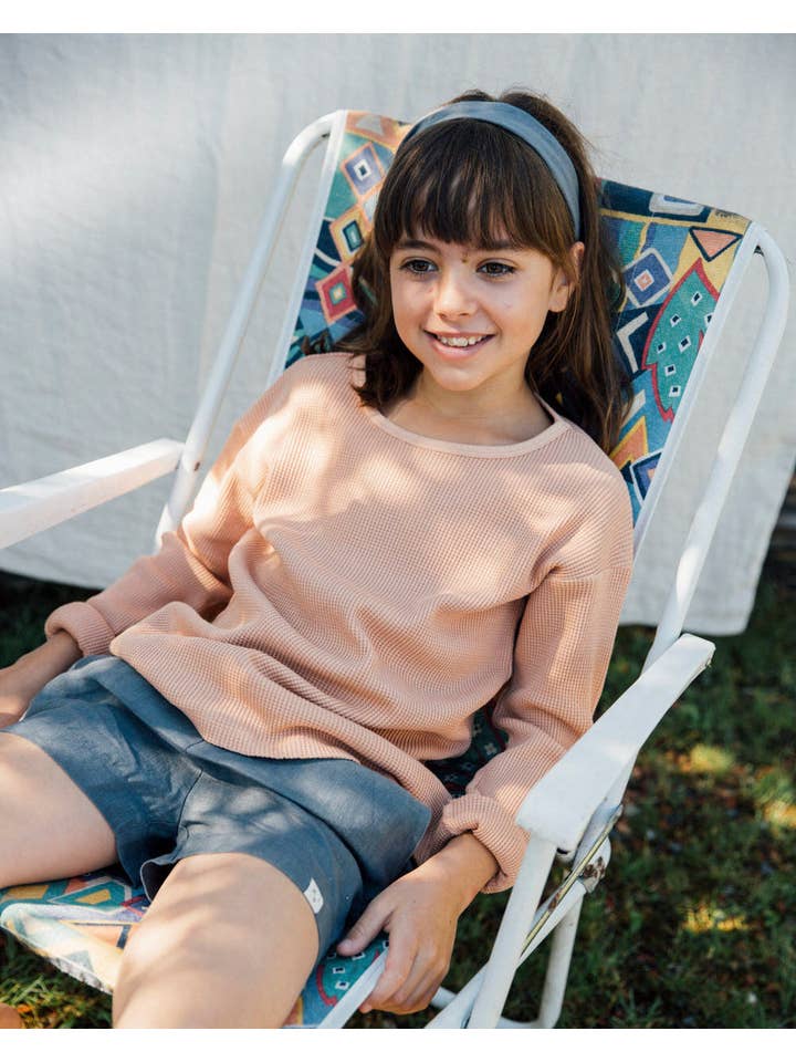 Matona - Vente T-shirt – enfant - Basique à manches longues crème6