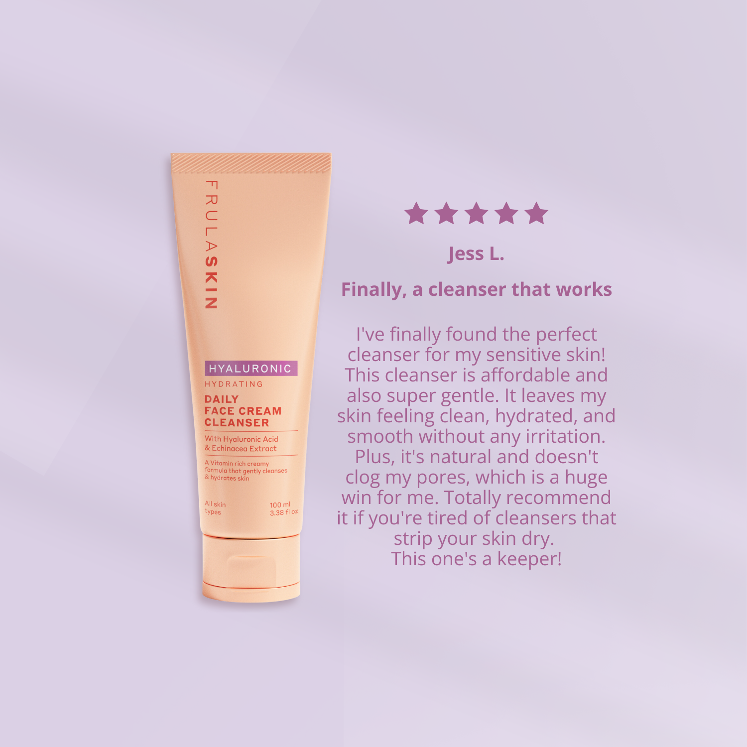 FRULA BEAUTY (The Clean Beauty Company Limited) - Wholesale Facial Cleanser - Frula - Hyaluronic Cream Cleanser4