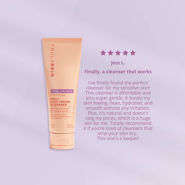 FRULA BEAUTY (The Clean Beauty Company Limited) - Wholesale Facial Cleanser - Frula - Hyaluronic Cream Cleanser4