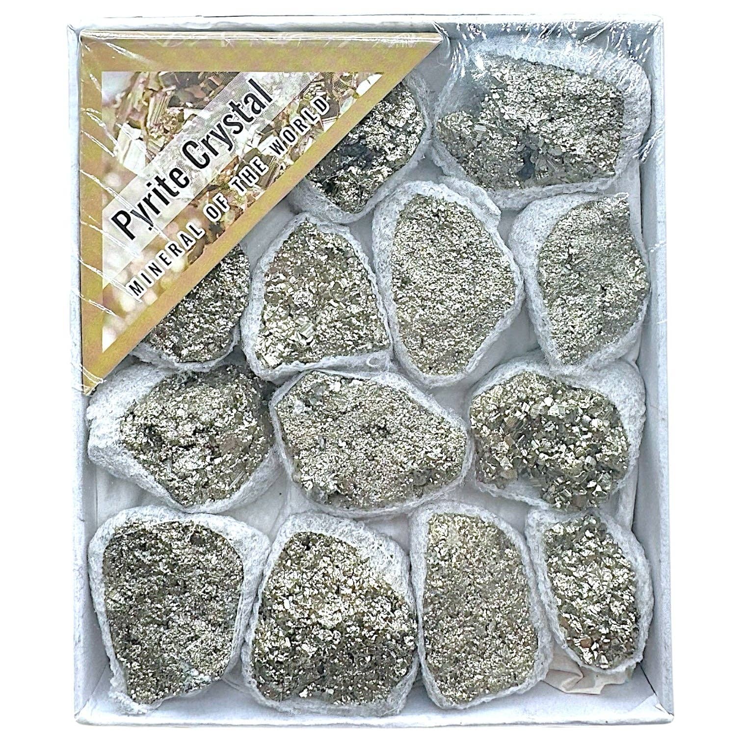 Foliesbijoux – wholesale Spiritual stone/crystal – Raw Pyrite Box (No. 18) 8.5x10x3.5 cm0