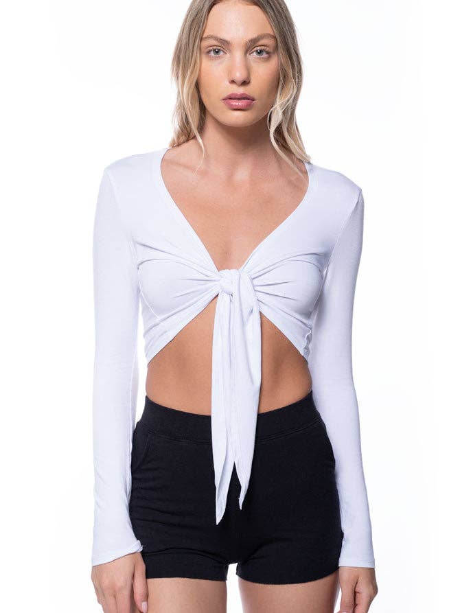 Bamboo Tie Top for wholesale by Public Myth