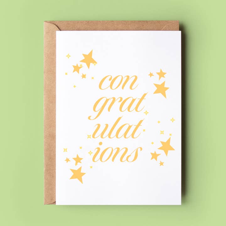 Congratulations for wholesale by Wonky Cards