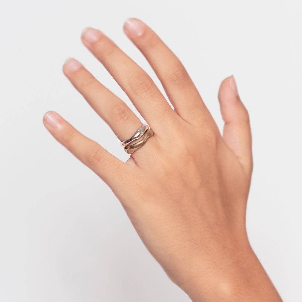 Mandile Gioielli – Engroshandel Båndring – Unisex ringe i 925 sølv og bronze (AR096)1