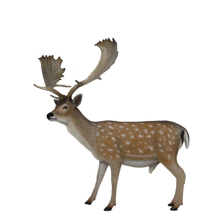 Buck Fallow Deer Life Size Statue for wholesale by LM Treasures