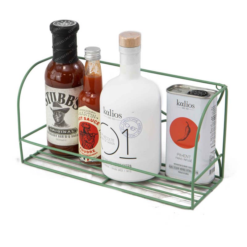 Deffrennes - Wholesale Display Case - Sauvage green rectangular metal display 28x10x14cm3