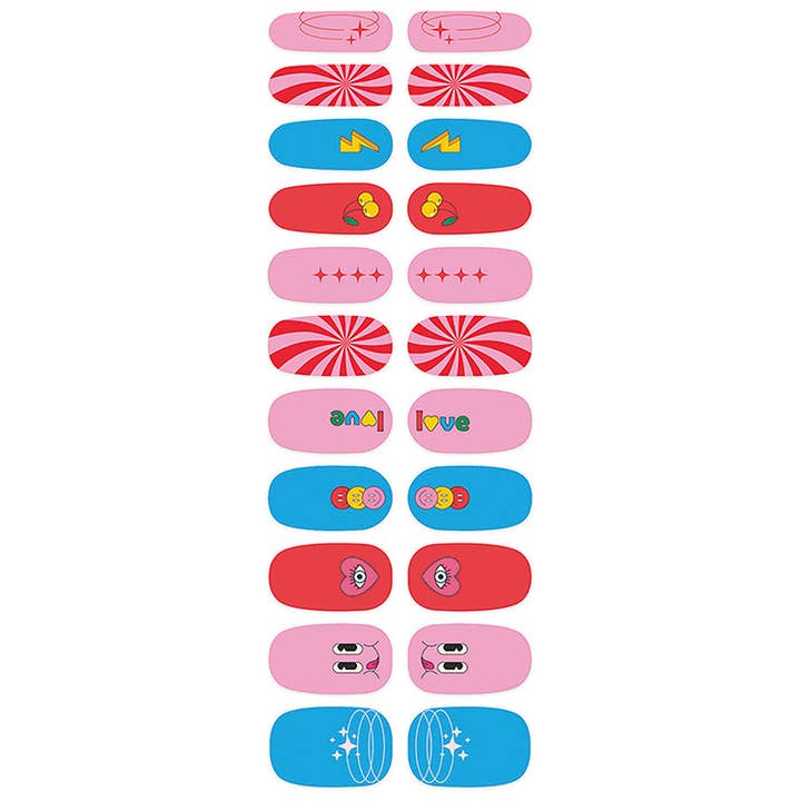 Studio Oh! - Wholesale Nail Art/Decal - Retro Vibes Mani Nail Wrap Kit2