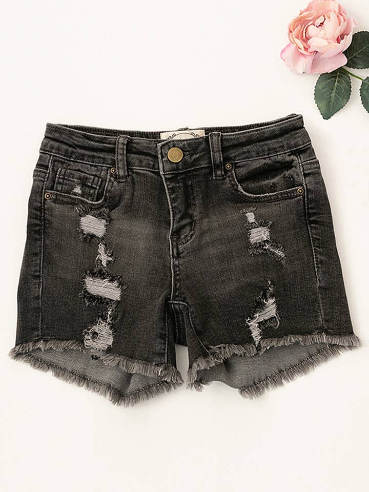 Joyfolie - Wholesale Shorts - Women's - Marah Shorts in Washed Black