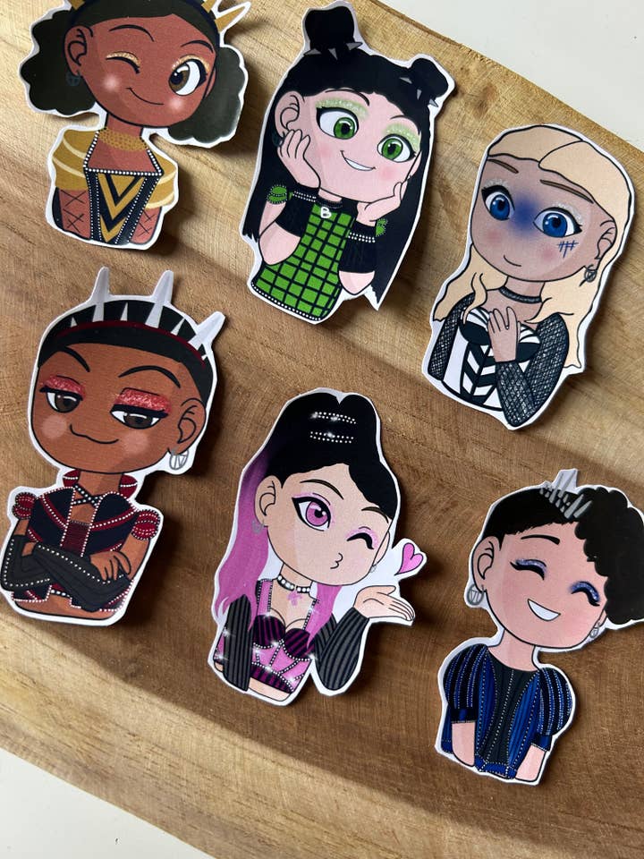 SIX Queens - Musical Theatre Sticker for wholesale by Lil Magic Store