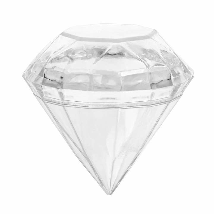 Diamond Shaped Acrylic Candy Boxes 12 Pack 2.75"x2.75"x2.75" for wholesale by Hammont