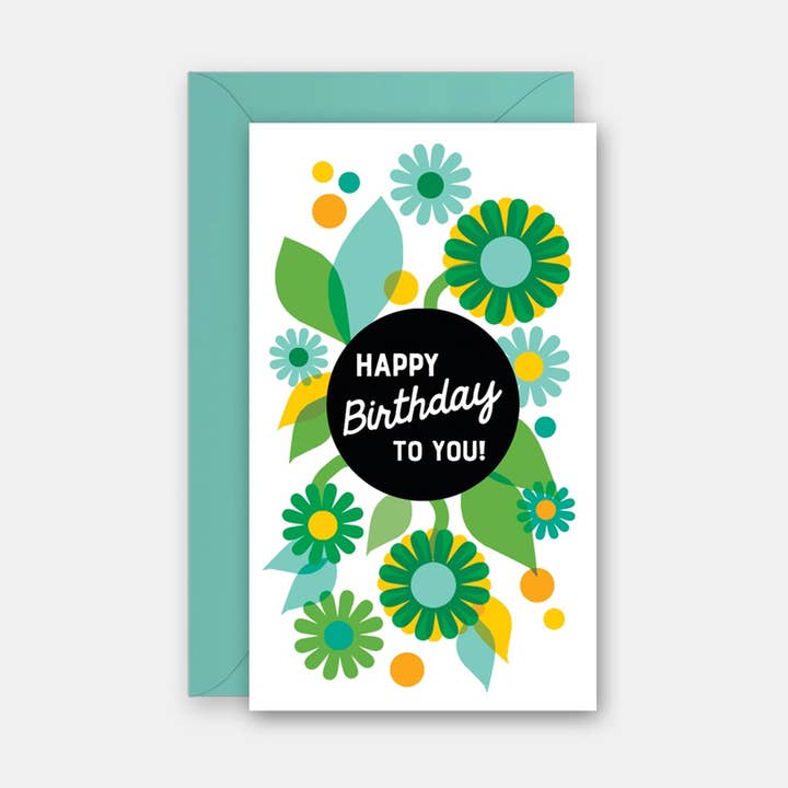 Birthday Floral - Tarjeta de regalo para venta al por mayor de Rock Scissor Paper