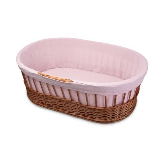 HiLittleOne - Moses korg med ram, foder, madrar BLUSH för wholesale av Hi Little One