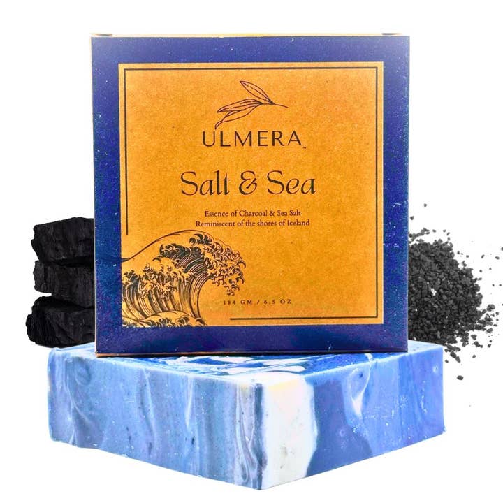 Salt & Sea Soap (Sea Salt and Charcoal) for wholesale by Ulmera