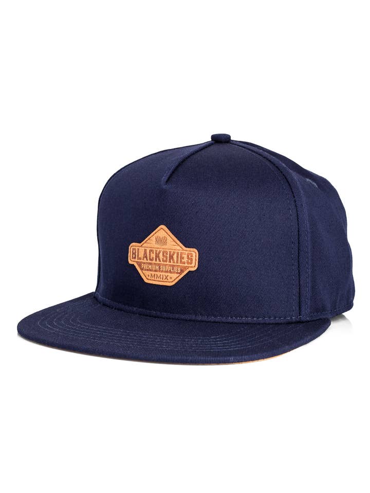 Casquette Snapback Essentials Bleu marine-Bleu marine-Marron pour la vente par Blackskies