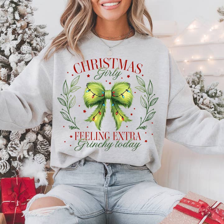 Feeling Extra Gr* Christmas Girly for wholesale by Southern Backroad Tees LLC
