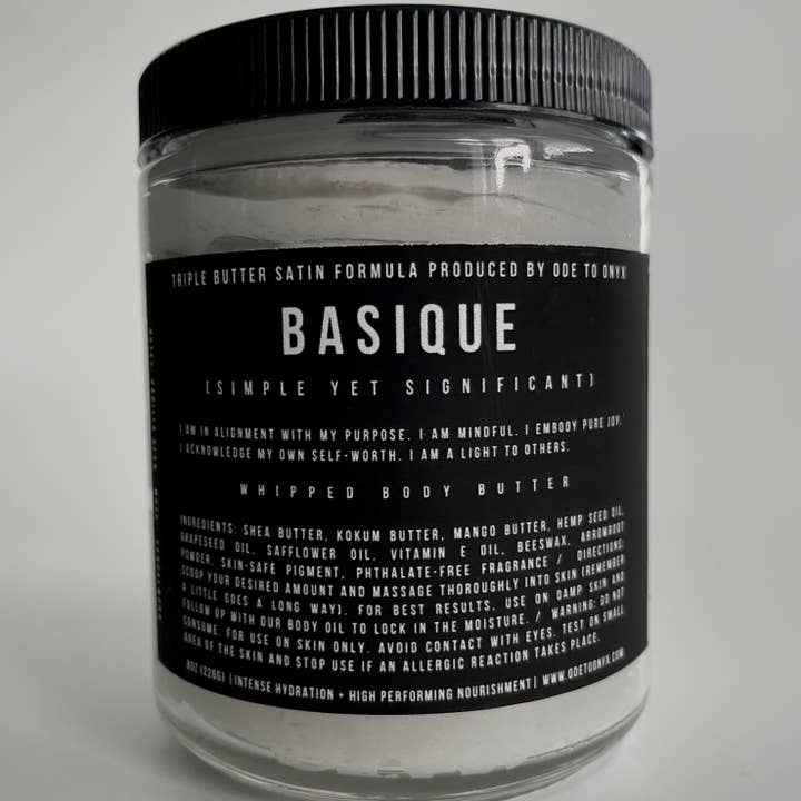 Ode to Onyx - Wholesale Body Balm/Butter - Basique | Triple Butter Whipped Body Butter