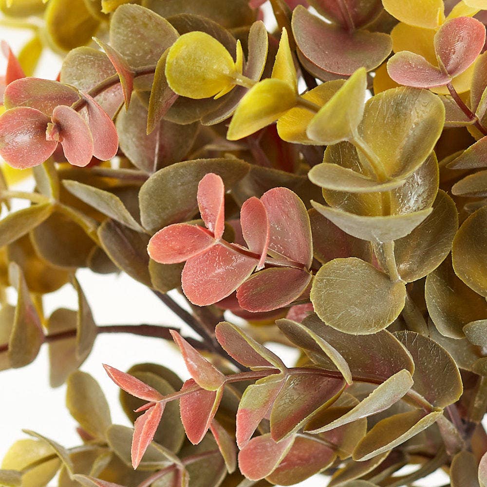 Factory Direct Craft - Wholesale Artificial Plant - 12" Autumn Mix Eucalyptus Bush for Indoors and Outdoors1