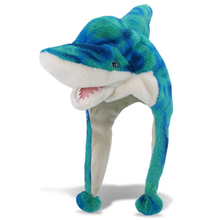 Gorro de Peluche Súper Suave - Tiburón Azul Tie-Dye para venta al por mayor de Cota Global