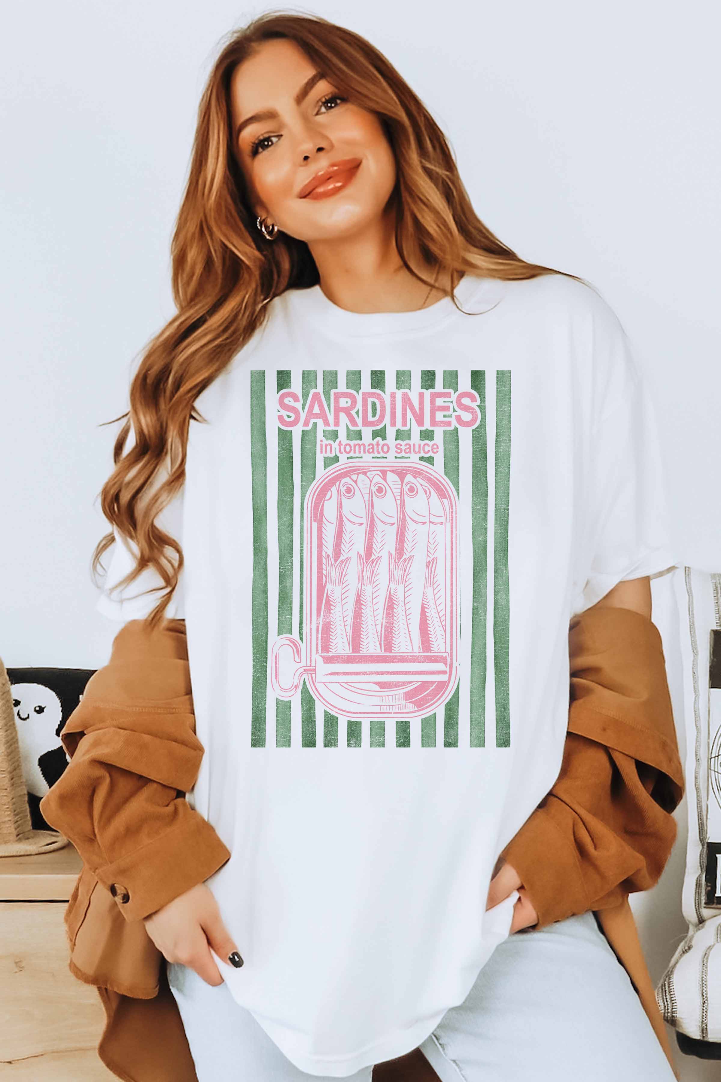 GOOD DAY STREET – wholesale T-shirts med screentryck – Dam – [G2293X-OTS] SARDINER ÖVERSTOR T-SHIRT5