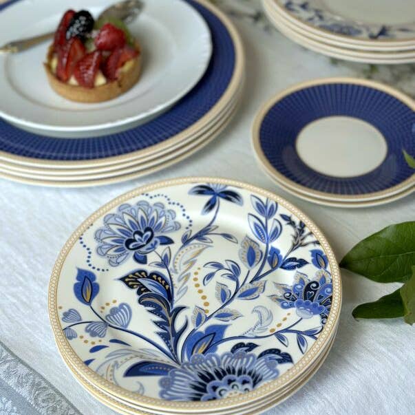 STP - Wholesale Dinner Plate - Melodie de Fleurs Porcelain Dessert Plate Set of 4